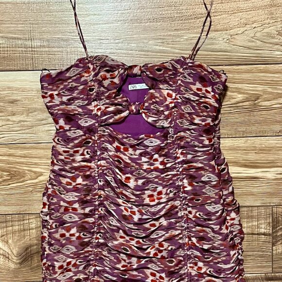 Zara Cut-Out Mini Dress - Picture 3 of 4